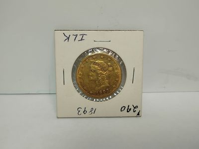 1893 Liberty Head $10 Gold Coin