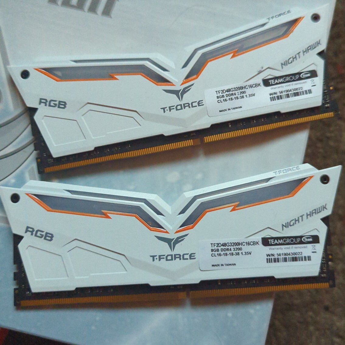 Team NightHawk RGB Memory DDR4 3200mhz 16gb RAM