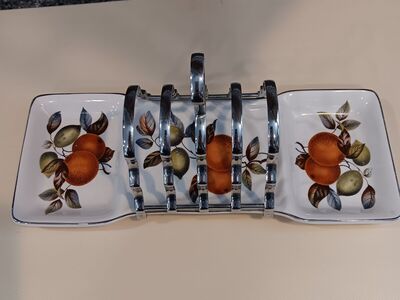 Vintage Toast Rack Holder Bone China
