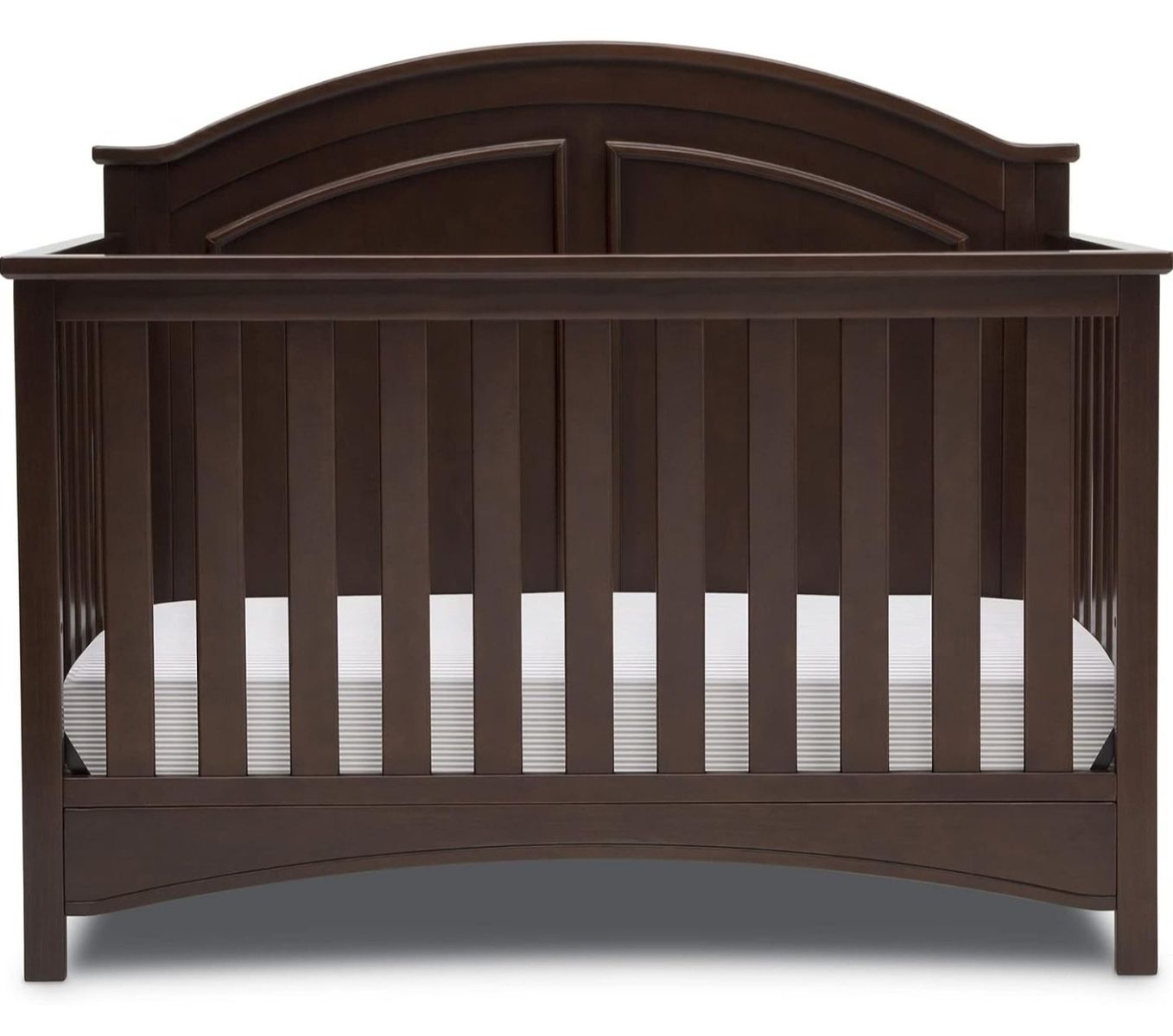 Delta Children Perry 6-in-1 Convertible Crib - Greenguard Gold Certified, Walnut Espresso