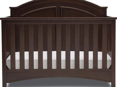 Delta Children Perry 6-in-1 Convertible Crib - Greenguard Gold Certified, Walnut Espresso