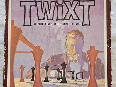 Vintage 1962 Twixt 3M Bookshelf Game for Two Players - Complete Strategy Board Game
