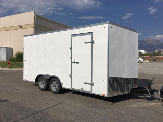 16' Enclosed Cargo Trailer For Rent - only $65 - Multi-day rental discounts apply!