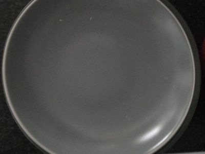 Set of Gray Dinner Plates