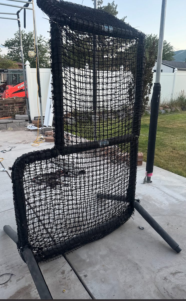 Baseball Softball Pitching L-Screen Portable Batting Practice Protection Net