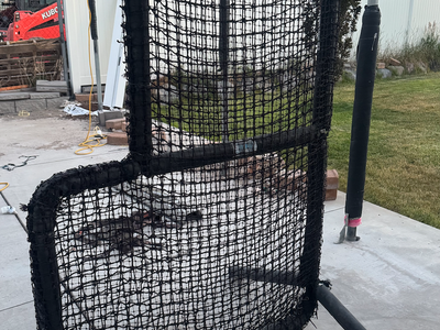 Baseball Softball Pitching L-Screen Portable Batting Practice Protection Net