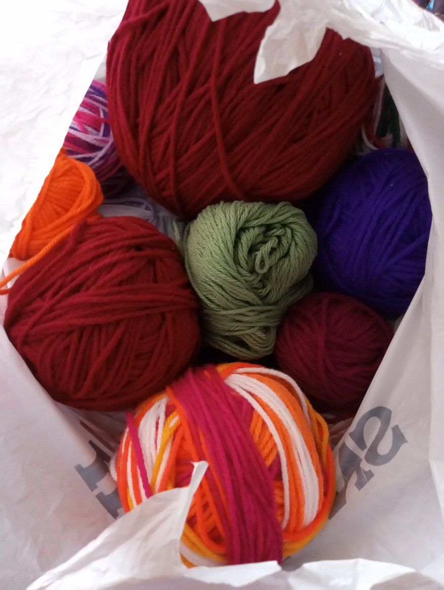 Assorted Yarn Skeins - Multi-Color Crafting Lot for Knitting, Crocheting & Projects