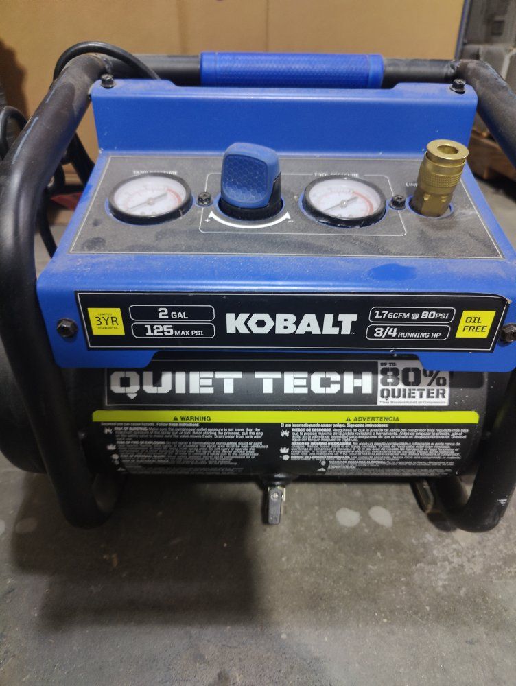 Air Compressor Kobalt Quiet Tech