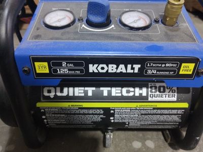 Air Compressor Kobalt Quiet Tech