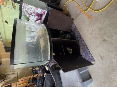 36 gal bow front with stand