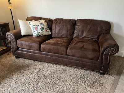 Brown Fabric Couches
