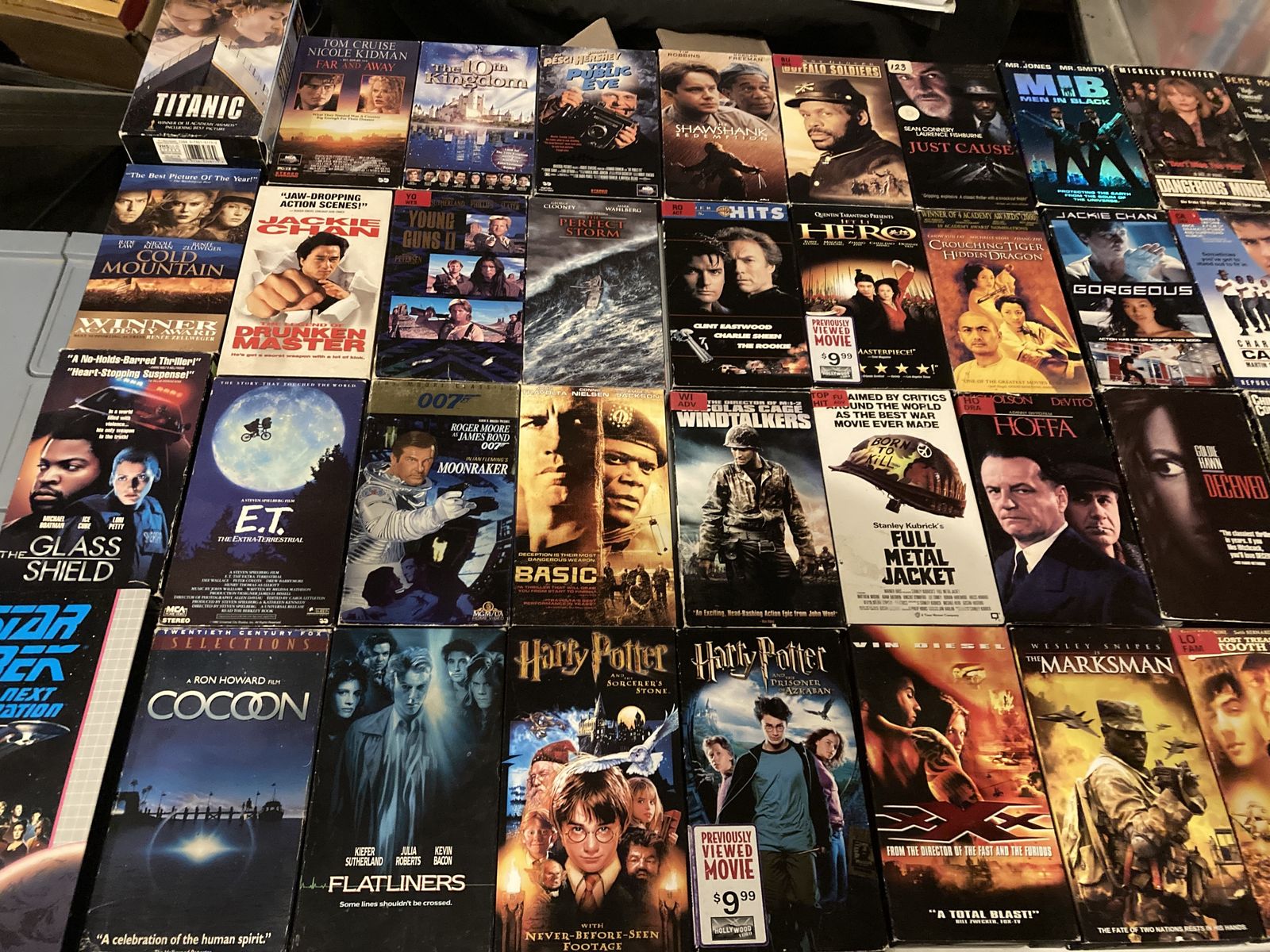 Vintage VHS Action Sci Fi Thrillers Collection 68 Altogether
