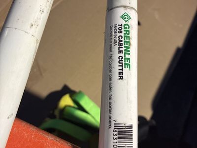 Greenlee 706 Cable Cutter - Made in USA, Professional Electrical Tool