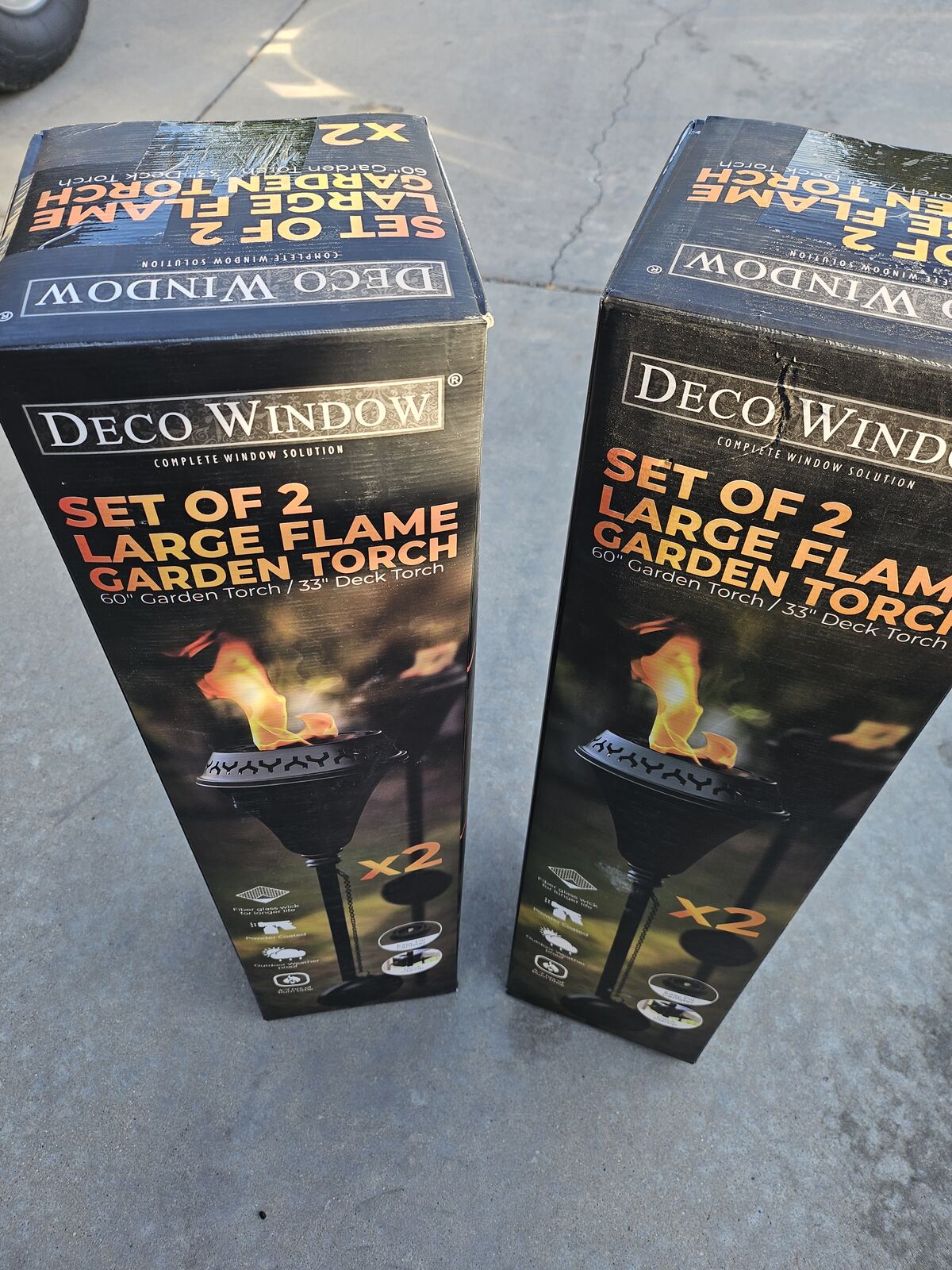 3 sets of (2) ,DECO WINDOW Large Flame Snuffer & Wick