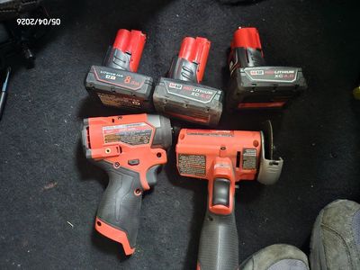 Milwaukee m12 FUEL impact, 3 x 4.0 batteries,