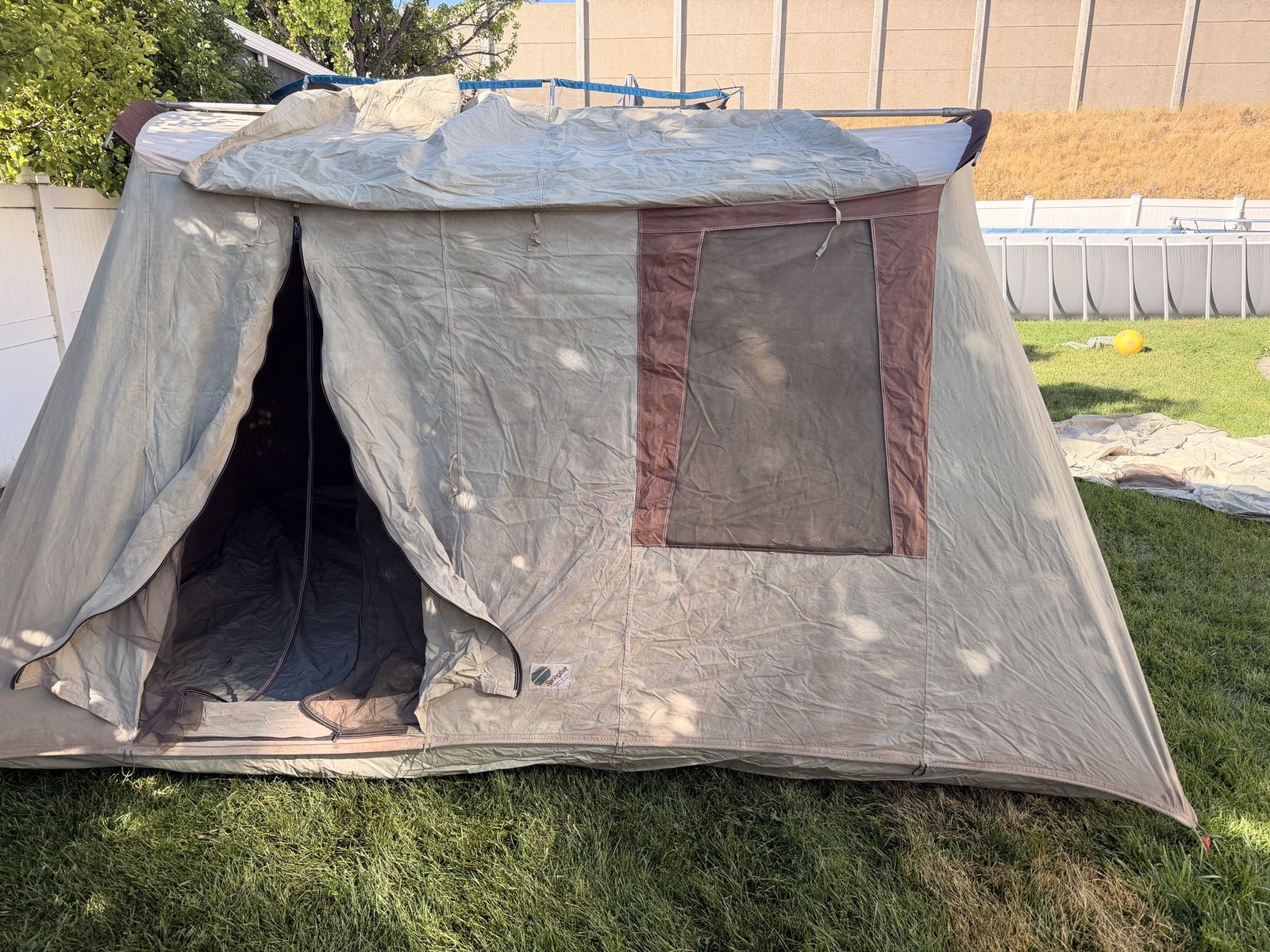 Springbar 6 person canvas tent.