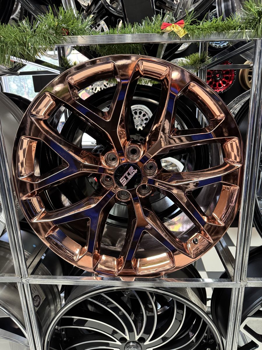 STR STR701 24x10 Candy Rose Gold Brand new set of 4 Wheels - 6x139.7 lug Pattern, 31Offset