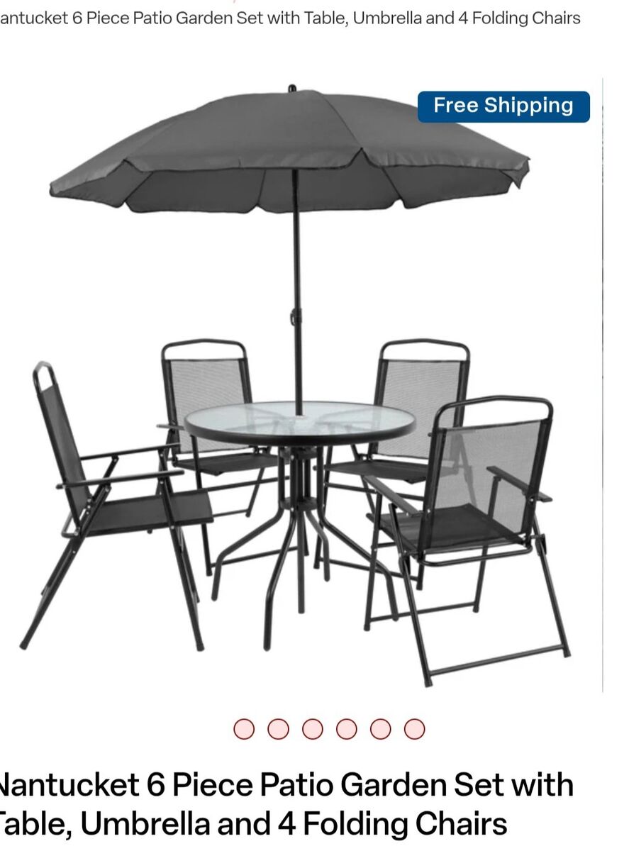 Nantucket 6 piece patio furniture.