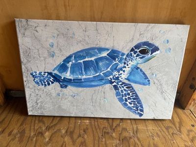 FREE- turtle canvas print