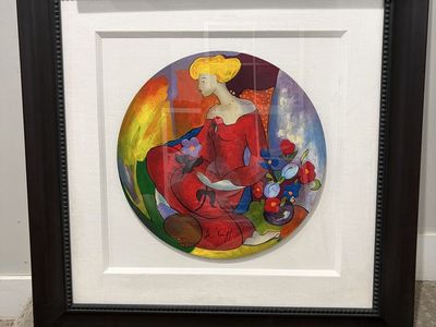 Signed Limited Edition Serigraph "Orchidee Noire"