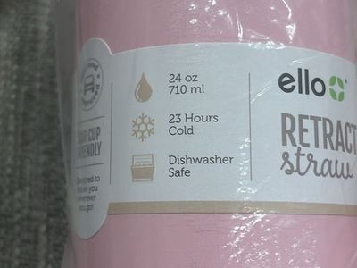 Ello Ella 24oz Sunrise Glow Vacuum Insulated Stainless Steel Tumbler w/ Retractable Straw