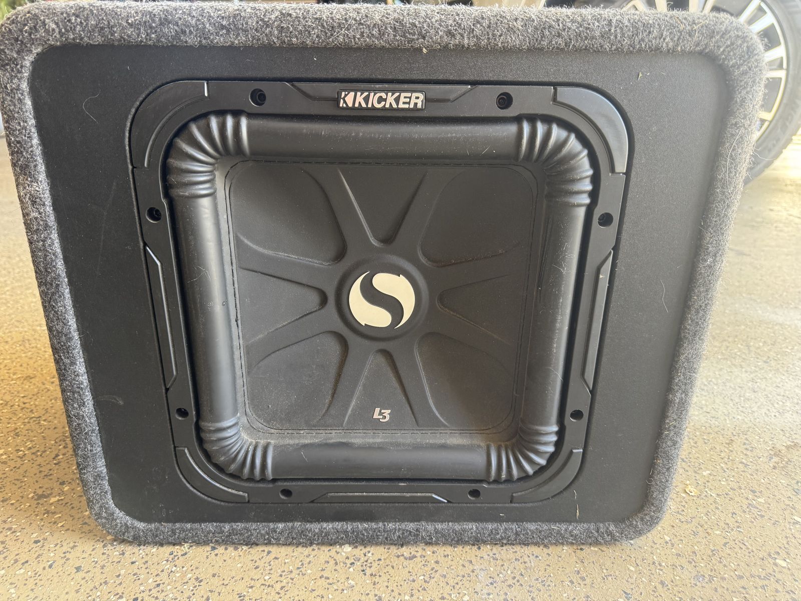 Kicker Subwoofer and Rockford Fosgate Amp.
