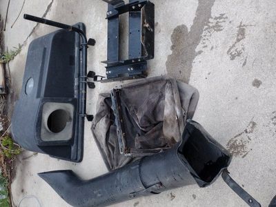 MTD two bag grass catcher model is in the picture