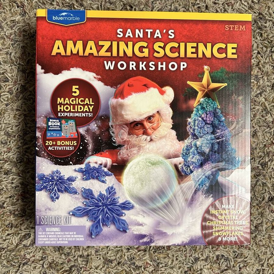 Blue Marble Amazing Science Santa's Workshop STEM Kit - 5 Holiday Experiments + 20 Bonus Activities