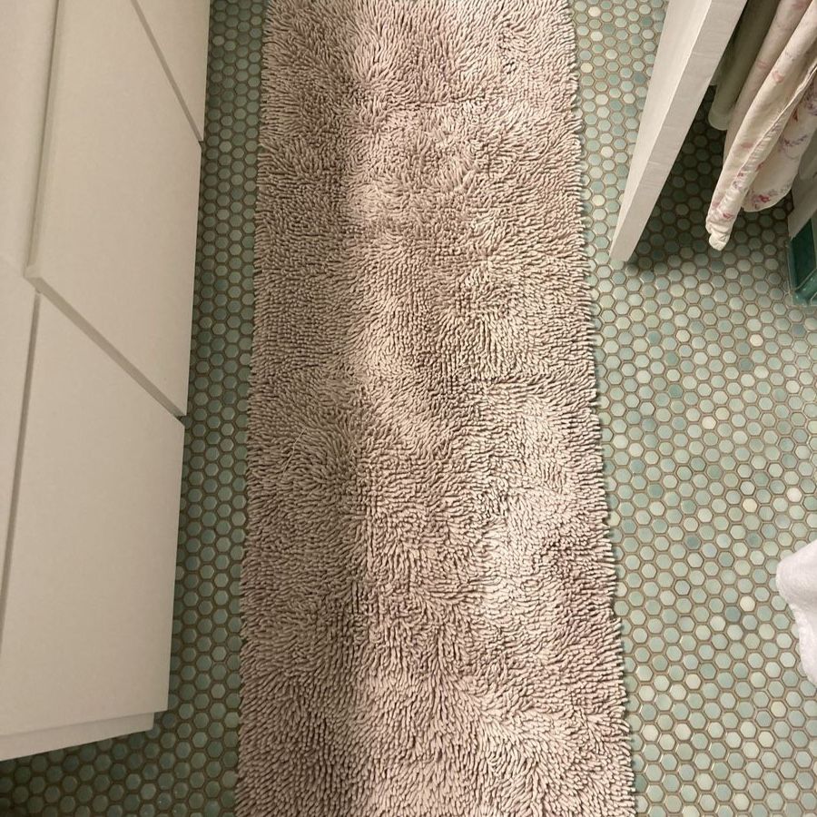 Chenille Runner Rug Cotton Blend