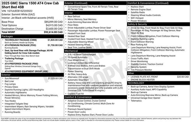 2025 GMC 1500 AT4