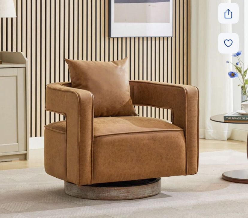 Brand New Swivel Barrel Chair