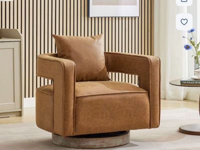 Brand New Swivel Barrel Chair