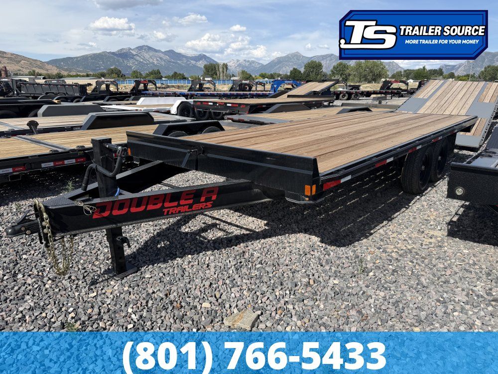 8.5x22 Double A Pro Series HB Deckover Equipment Trailer - 15.4K GVWR -