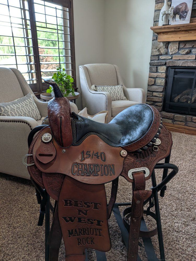 14" barrel saddle made by Sady Lane Saddlery