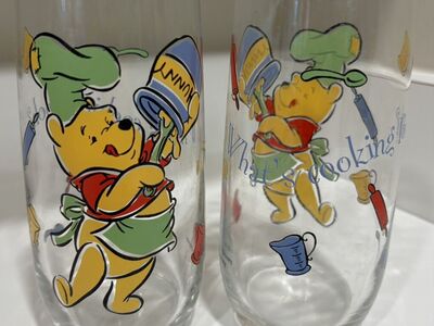 Vintage What's Cooking Pooh? Glasses