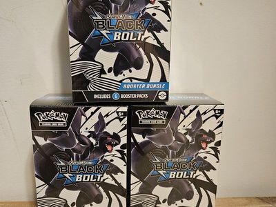 Pokemon TCG Scarlet & Violet Black Bolt Booster Bundle (3-Pack, 18 Total Booster Packs)