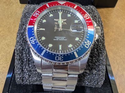 Invicta Pro Diver Pepsi Bezel Automatic Stainless Steel Watch
