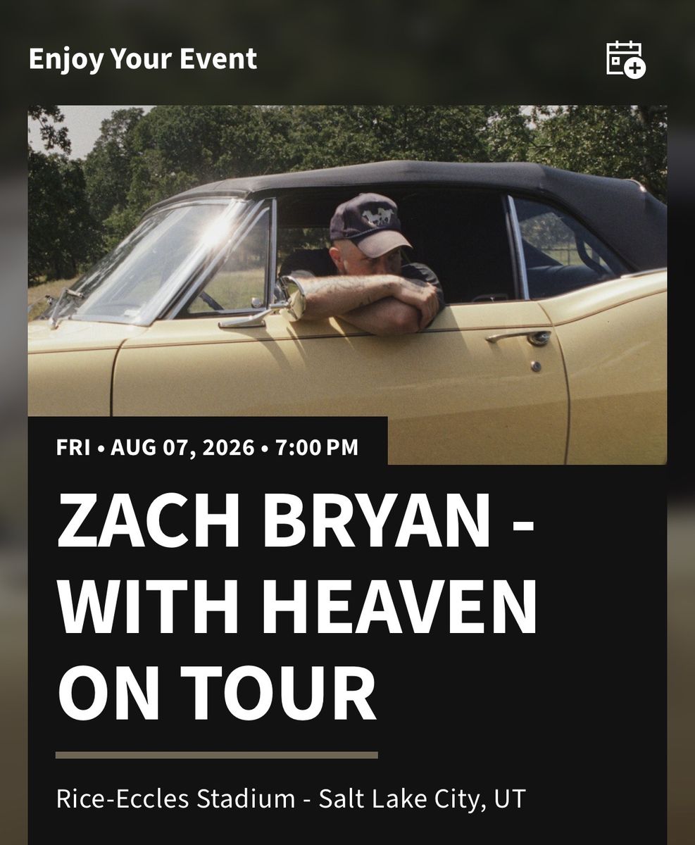 Zach Bryan E38 row 34 2 tickets