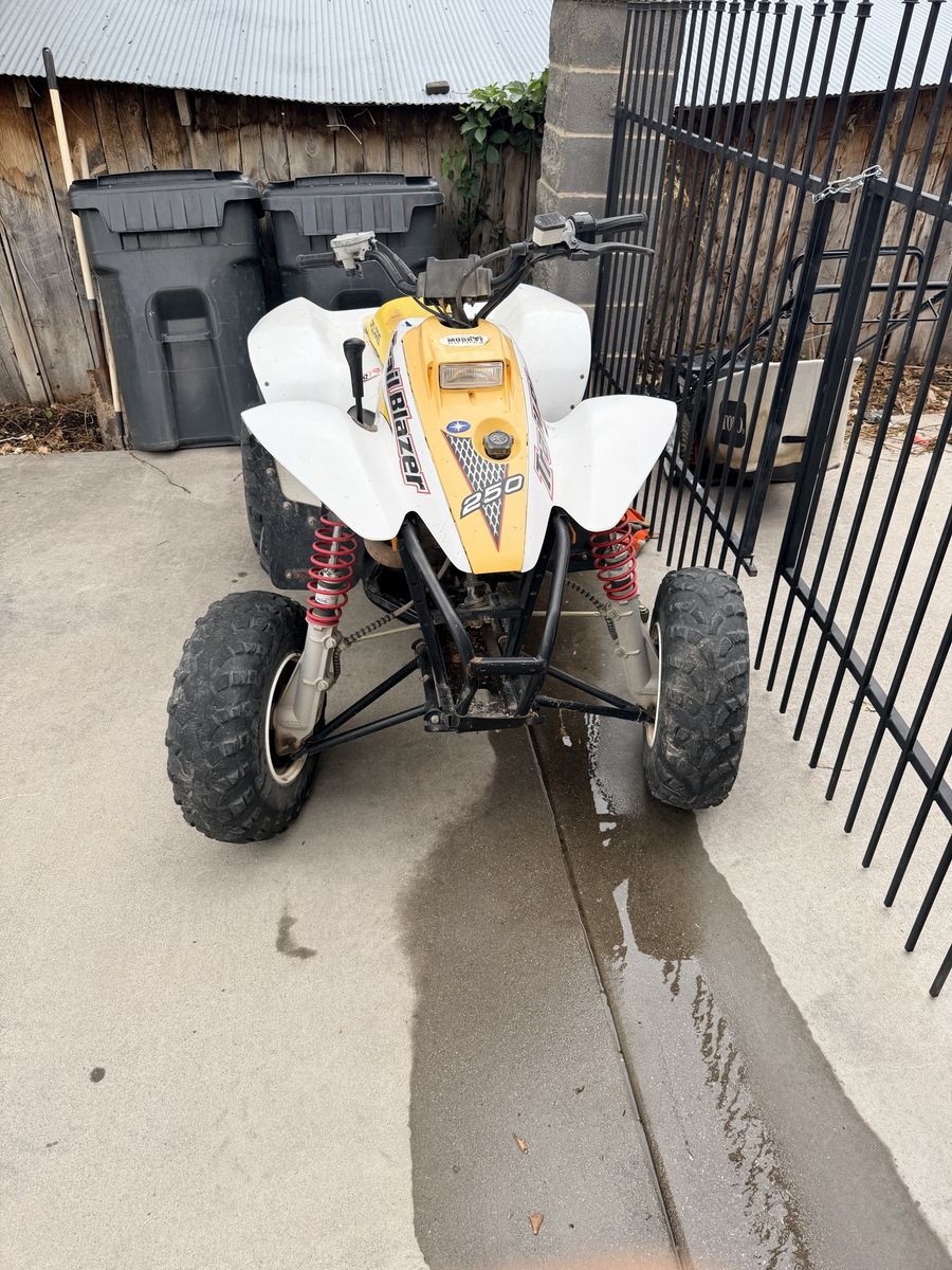 Polaris Trail Blazer 250 ATV - White/Yellow