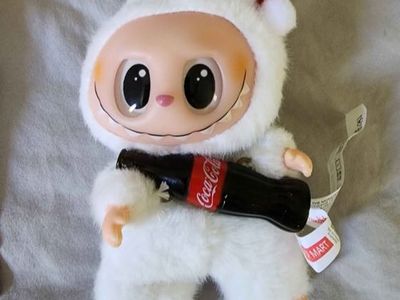 New, several unopened limited edition Coke labubu/lafluflu