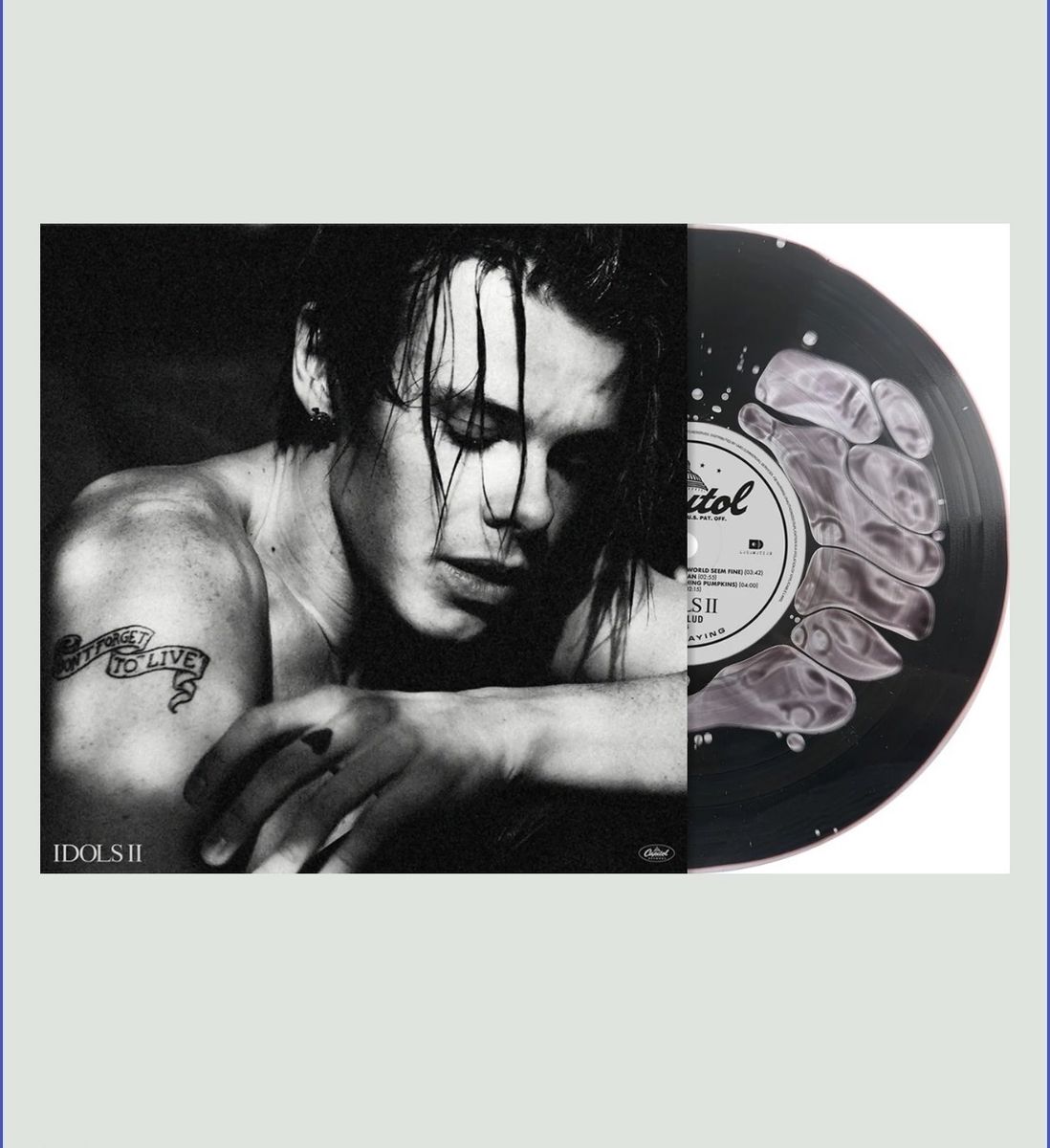 Yungblud-Idols II Black Liquid-Filled Vinyl-Bad World-Feat. Smashing Pumpkins-Limited Edition-RARE-SEALED-Collectible