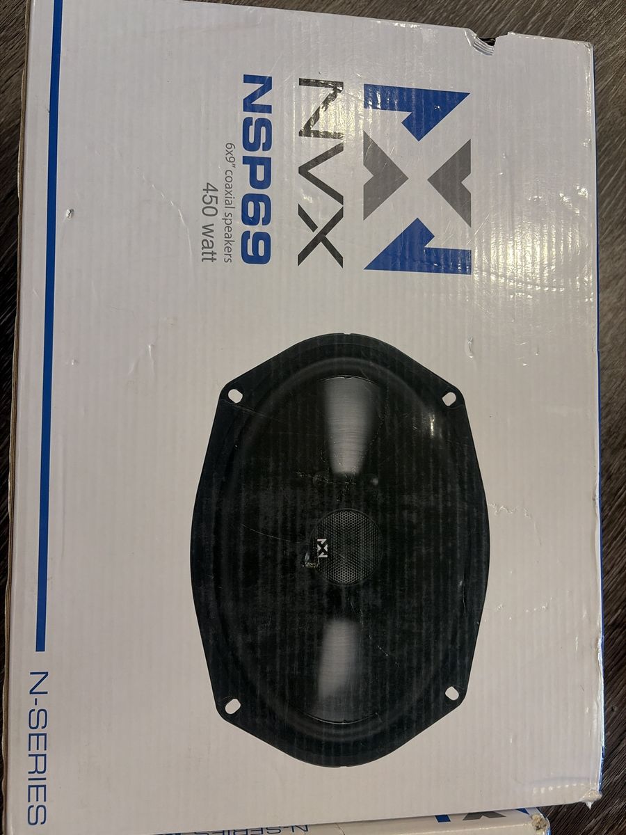 NVX NSP69 6x9" and NSP65 6.5" Coaxial Car Audio Speakers Bundle