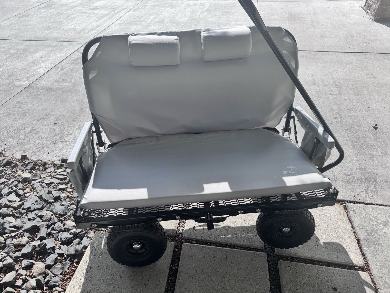 Lounge Wagon Convertible Utility Cart & Bench Beach Sports Wagon