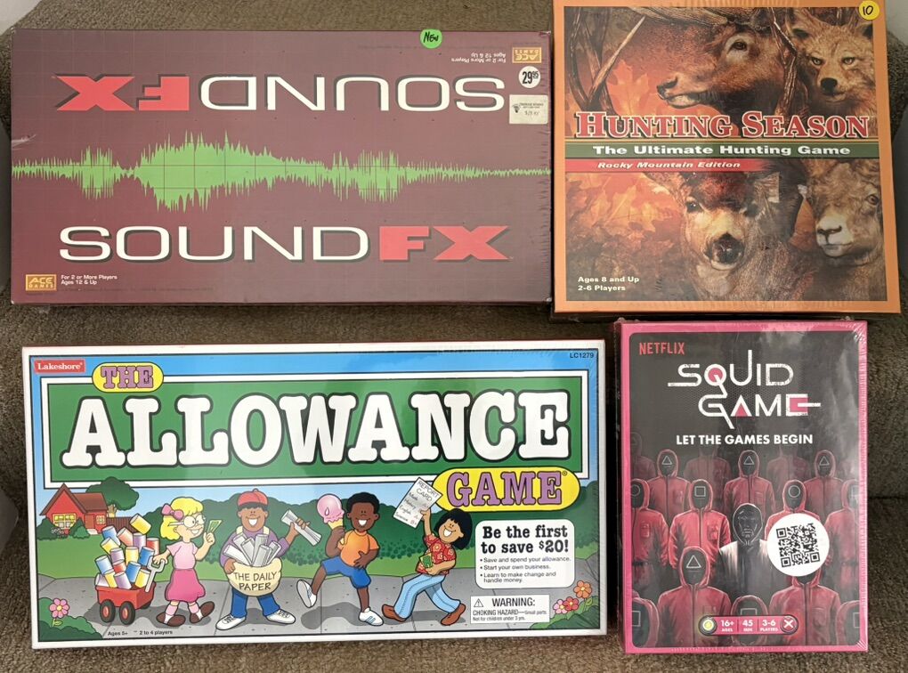 $10 Each New Sealed Board Games