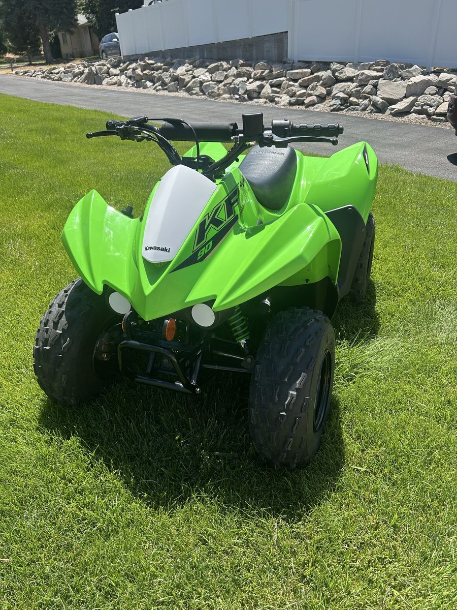 Kawasaki KFX 90 Youth ATV Green 90cc Quad - Excellent Condition