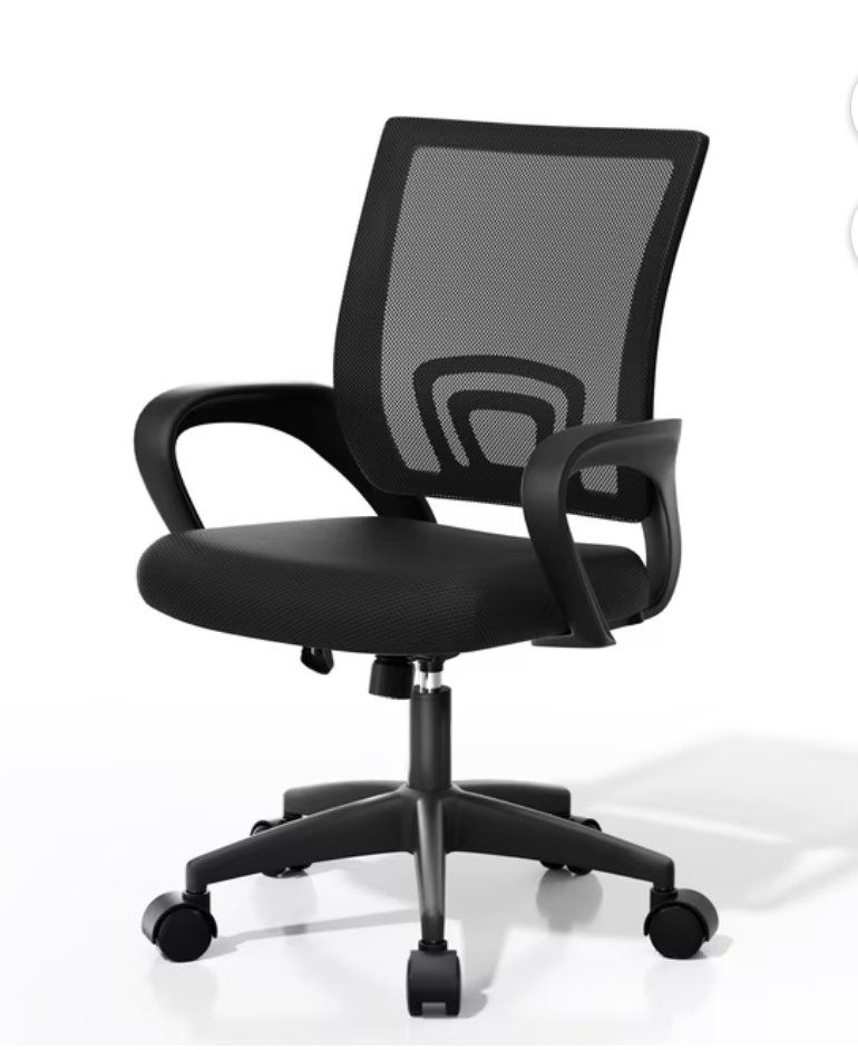 Ergonomic Mesh Office Chair – 330 LBS Capacity, Black #518