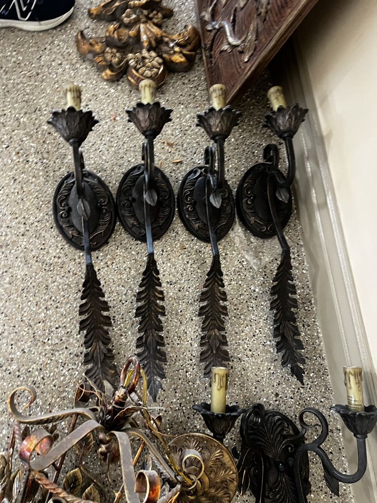 Ornate Wall sconces