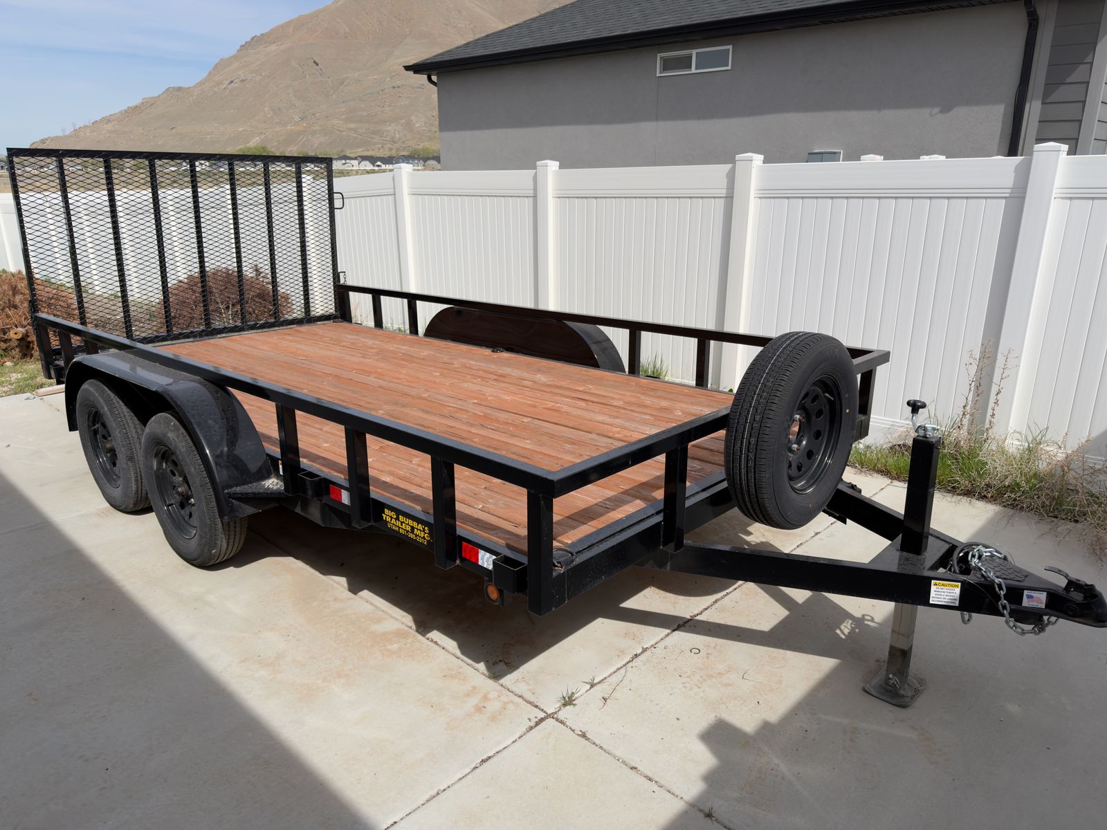 2024 Tandem Axle Utility Trailer - Like New