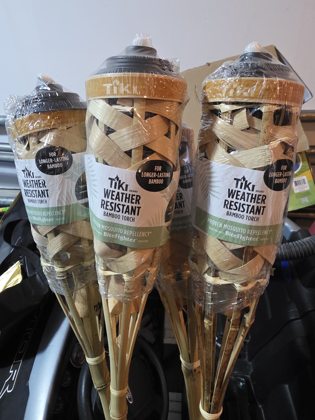 Tiki Torches (4) Brand New