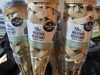 Tiki Torches (4) Brand New